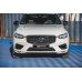 Накладка сплиттер на передний бампер на Volvo XC60 II R-Design